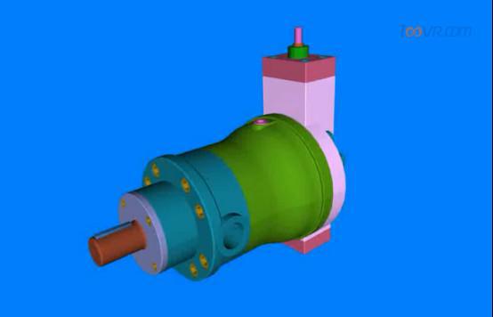 液压泵工作原理动画_液压泵动画演示_液压泵动图